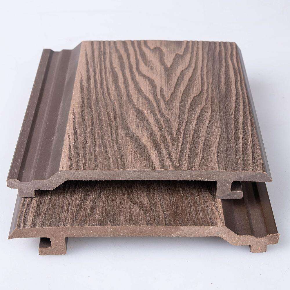 AM26-1 3D Embossed WPC Wall Panel – Wood Grain Exterior Cladding