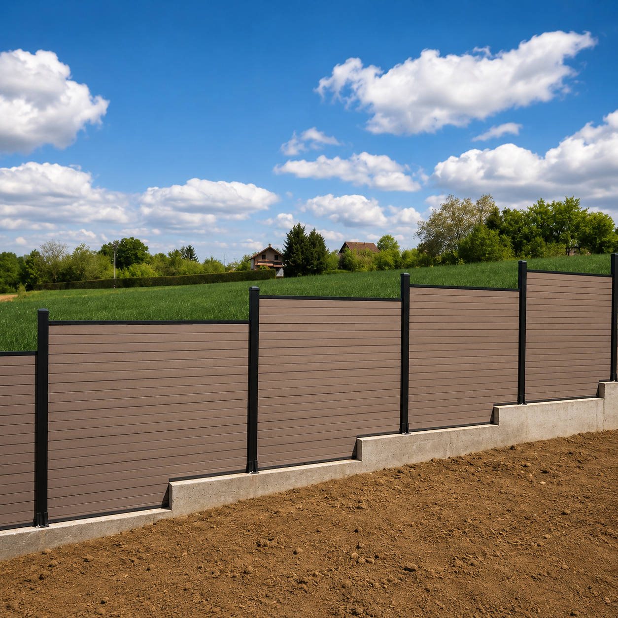 Premium WPC Fence Installation Project in Bosnia by Treslam