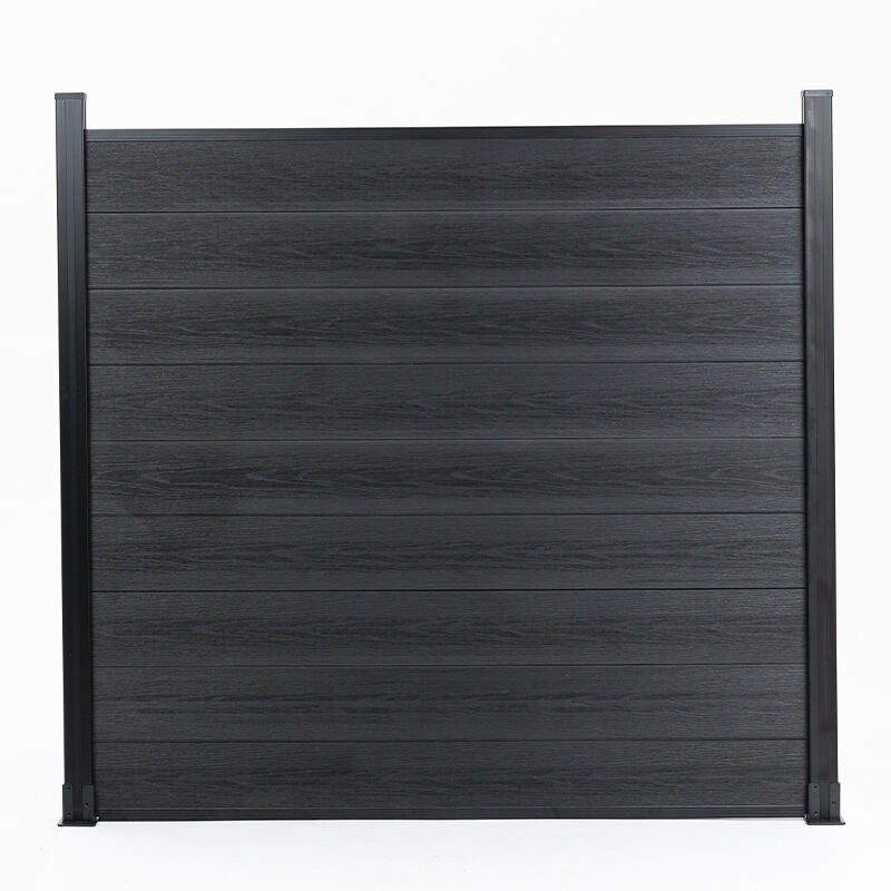 Black WPC Fence Panel – Premium Privacy Composite Fence for Gardens & Yards
