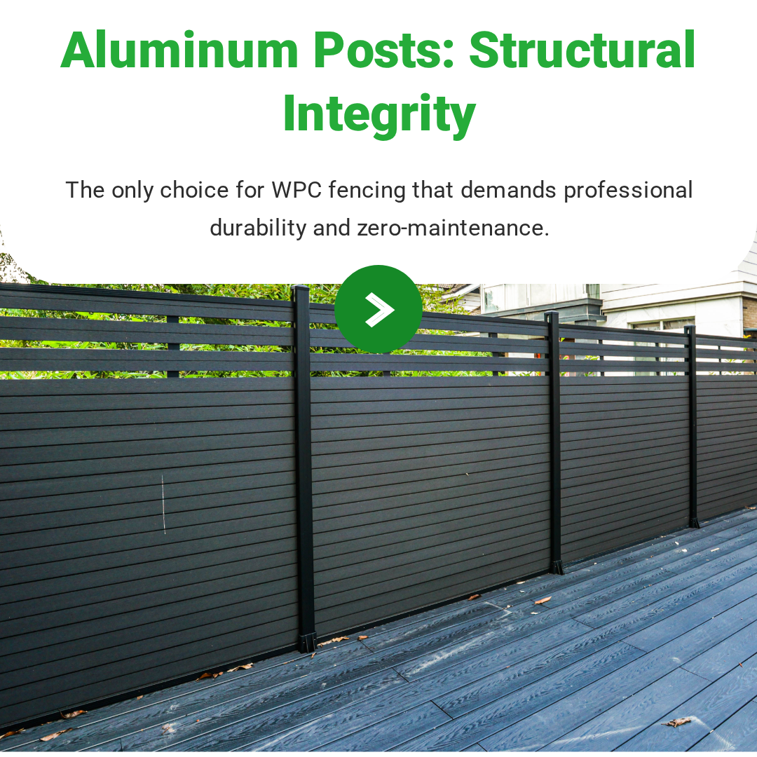The Aluminum Post Advantage: Why It's the Only Professional Choice for WPC Fences