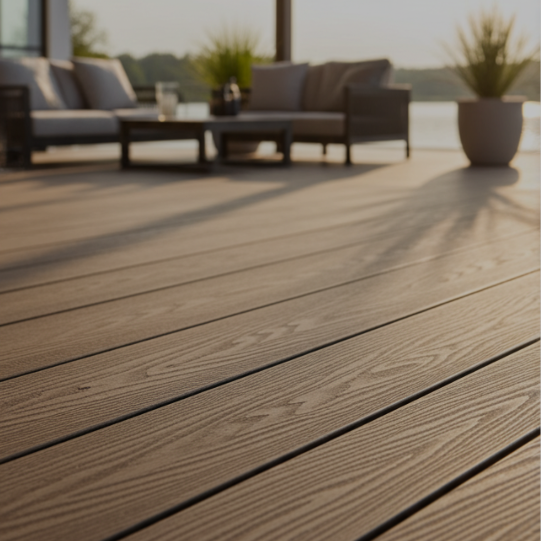 Co-Extruded WPC Decking Board – Premium Seven-Hole Circular Hollow Composite Deck (Best Seller)