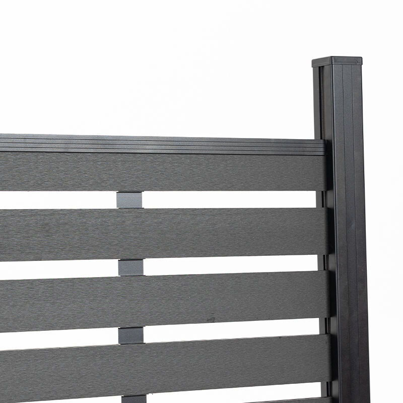 AM98 WPC Fence Panel – Decorative Semi-Privacy Composite Fence Board, Modern Horizontal Slat Design