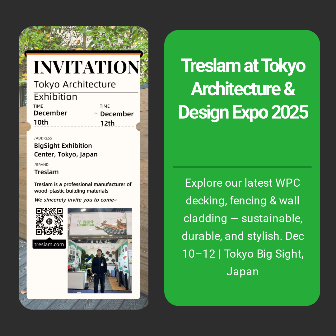 Treslam to Exhibit at Tokyo Architecture Exhibition 2025 — Discover the Future of Wood Plastic Building Materials