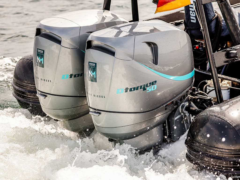 Why is diesel outboard suitable for high-hour marine operations