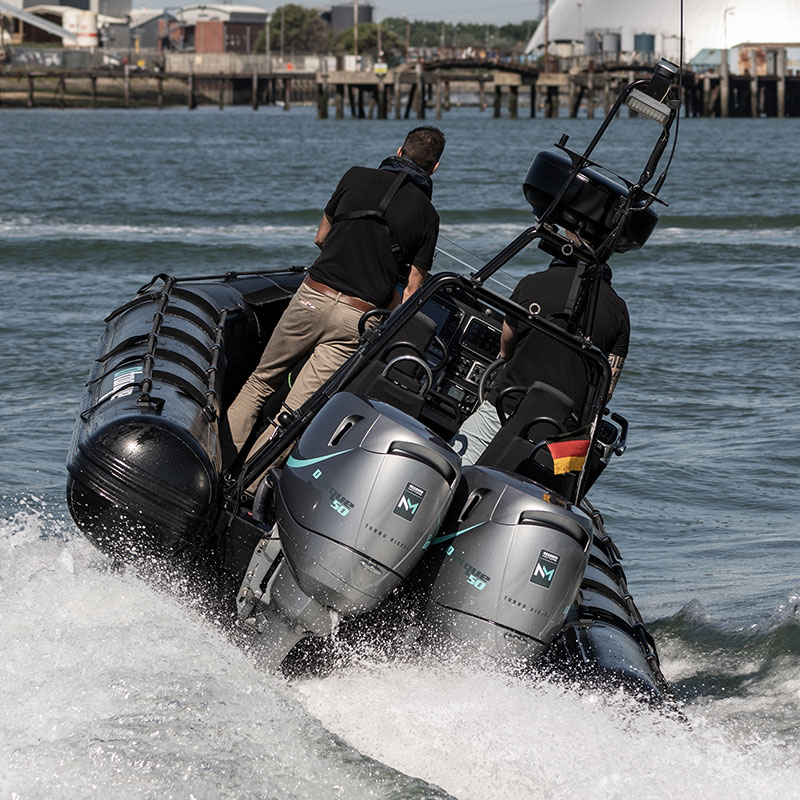 What emissions standards do modern diesel outboard comply with