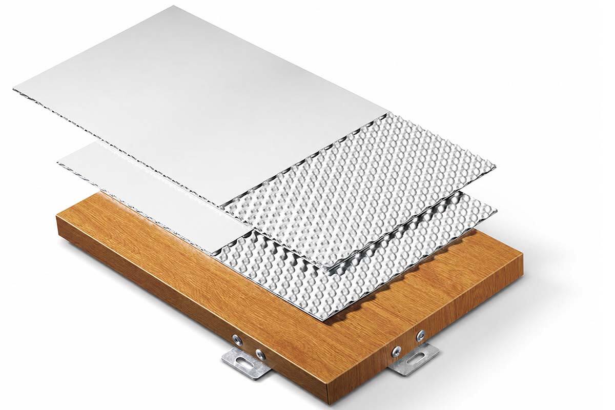 图6: an aluminum core composite panel with a 3D aluminum cone core structure-1.jpg