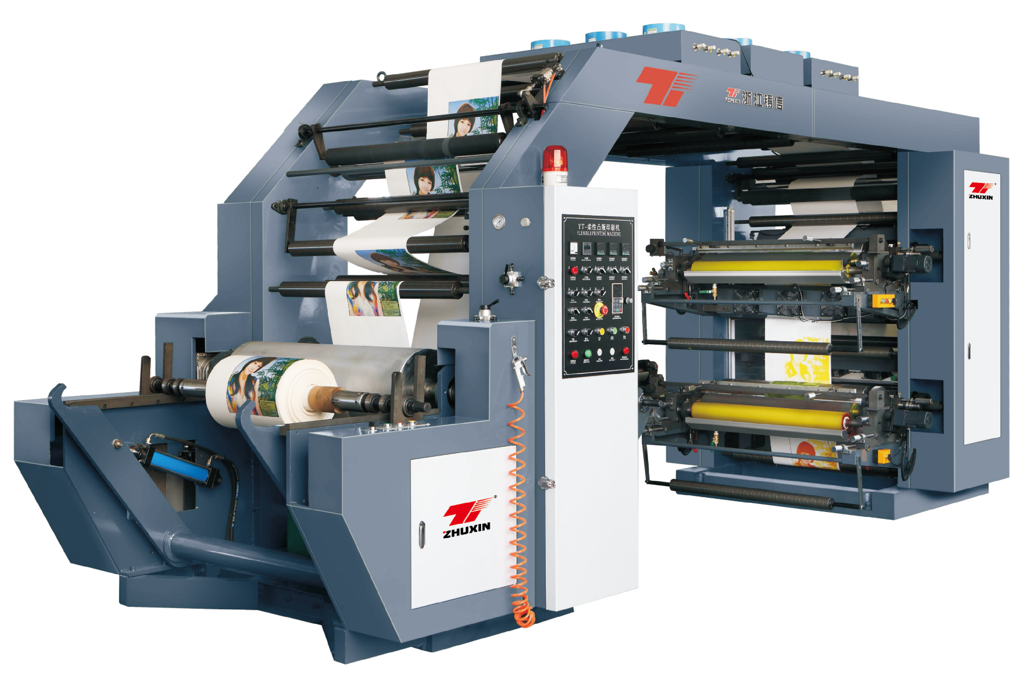 Four Color Overlapping Type Synchronous Belt High Speed Printing Machine 