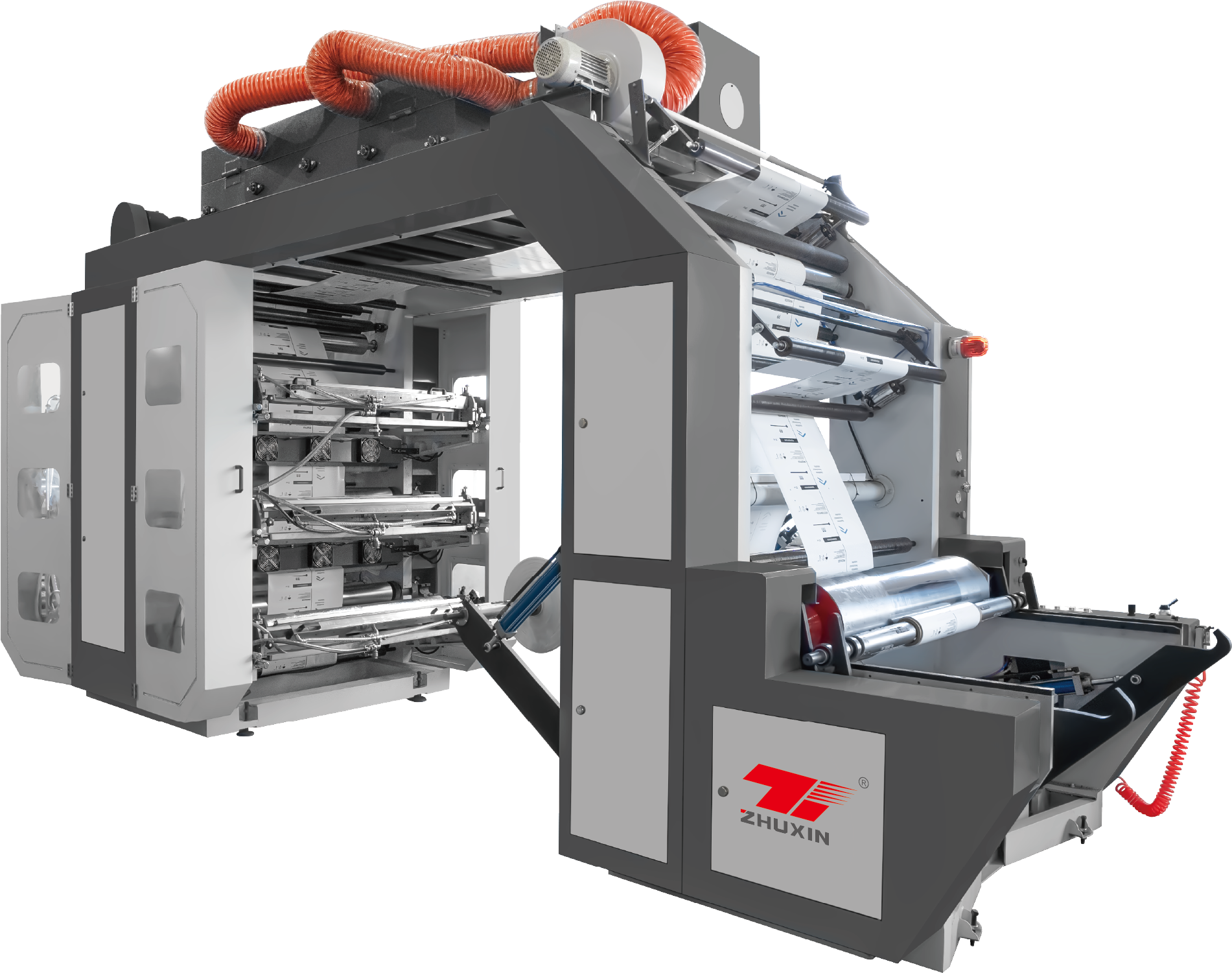 Six Color Overlapping Type Synchronous Belt High Speed Printing Machine 