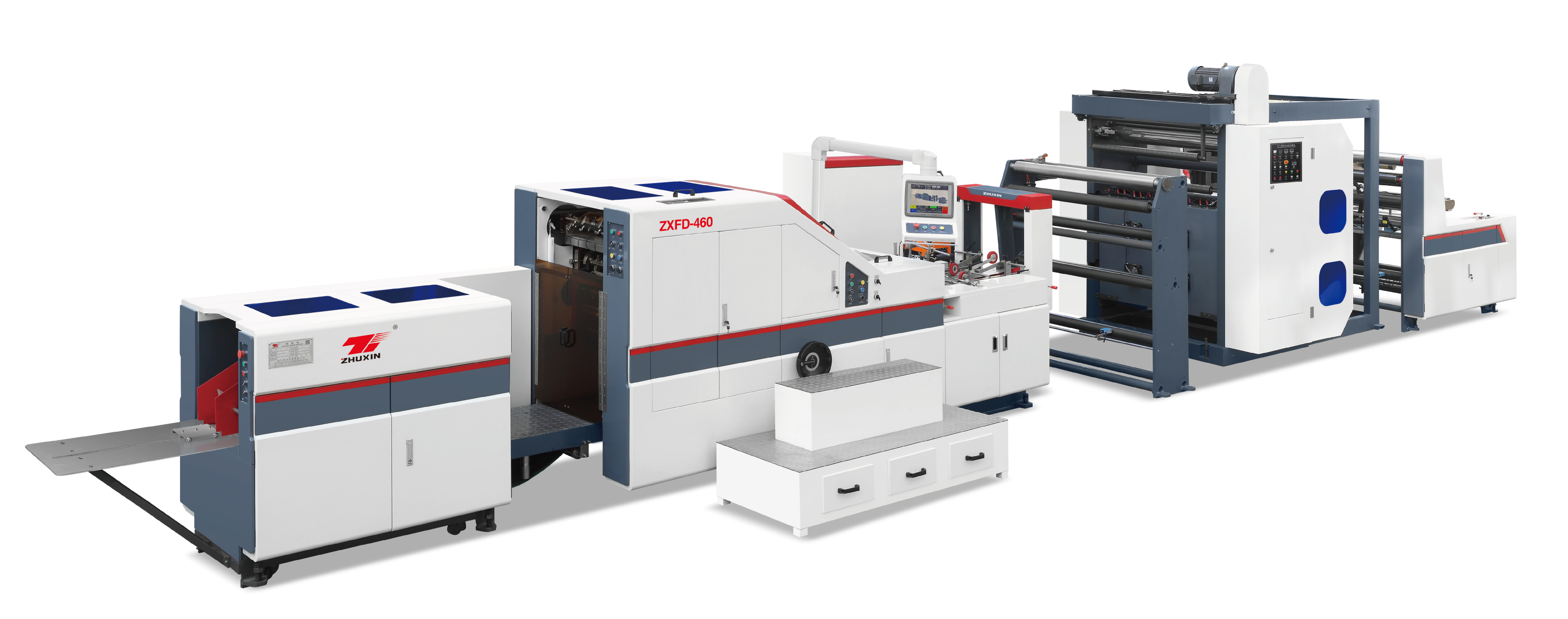 Square Bottom Paper Bag Machine With Printing Machine Inline