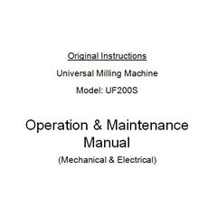 Universal Milling Machine Operating Manual