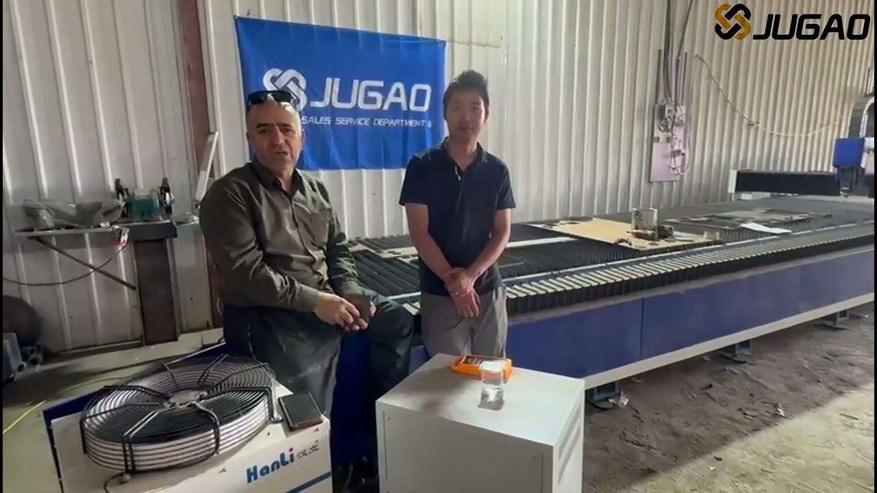 JUGAO engineers provide after-sales service of laser cutting machines to Iraqi customers