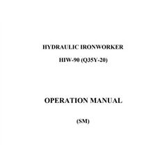Q35Y-20 Combined Punching and Shearing Machine Instruction Manual