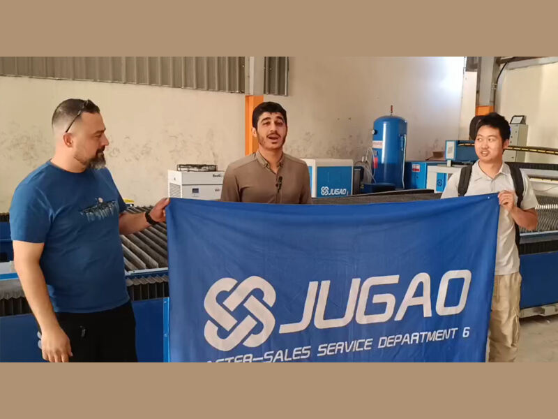 A JUGAO Laser Equipment concluiu com sucesso a instalação e treinamento para sua terceira máquina de corte a laser de alta potência em Kirkuk, Iraque