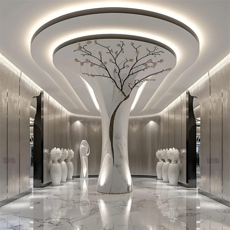 Paglalarawan sa Kaso: Paglikha ng Umiilang Luminous Wall gamit ang Luminous Gypsum Lines at Foamed Ceramics