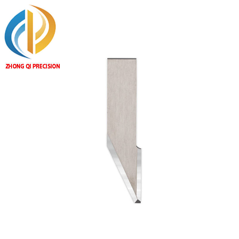 ZHONG QI Tungsten Carbide Hard Alloy Blade 28mm Length Precise Grinding Surface Treatment for CNC Cutting Machines (Unwarranty)