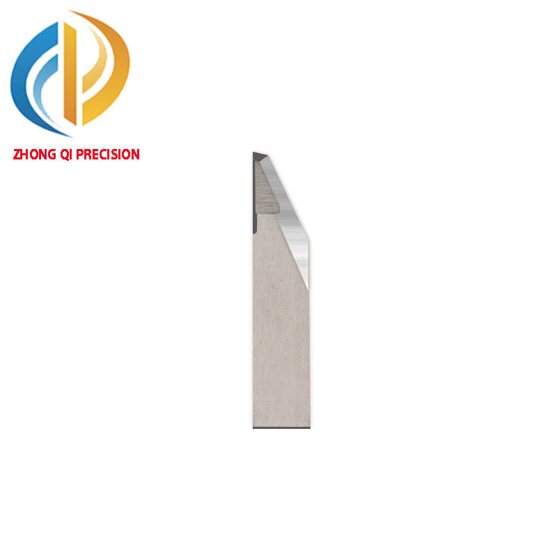ZHONG QI Precision Tungsten Carbide Oscillating Blade 33x6.35x0.63mm CNC Vibrating Knife for Leather EVA Car Mat Cutting Tool