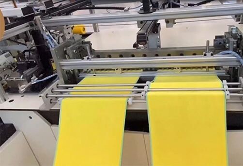 automatic multi lane towel cross cutting hemming machine et 5301-2