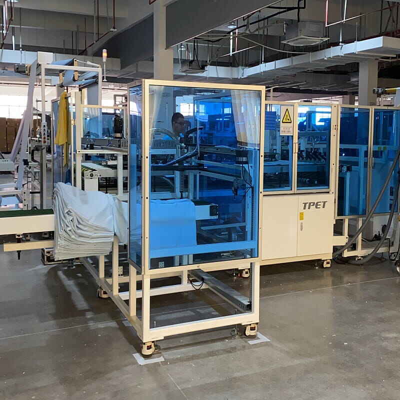 fully automatic pillow cover making machine 4 sided folding sewing et 6620-2