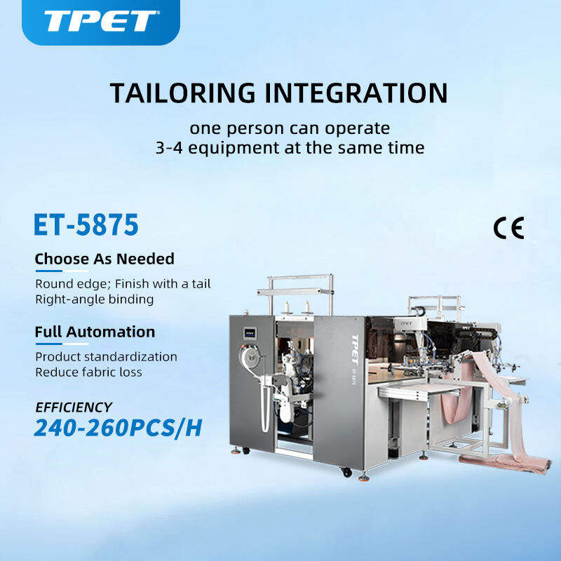 fully automatic towel hemming binding machine et 5875-1