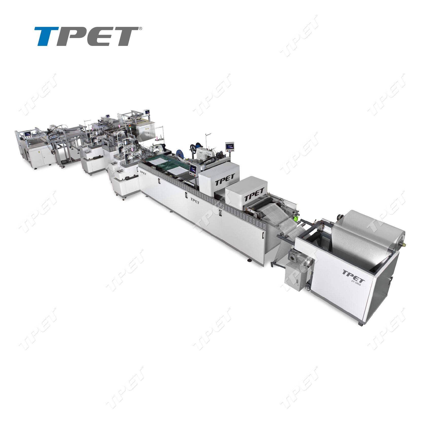 Fully Automatic Gauze Folding Machine (1-to-2 Medical Gauze Sewing Line) ET-5856