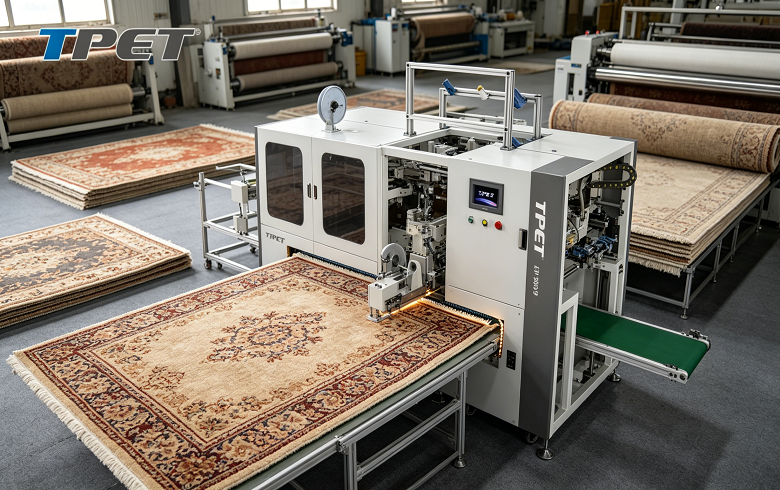 Professional Edging with a Serging Machine for Carpet