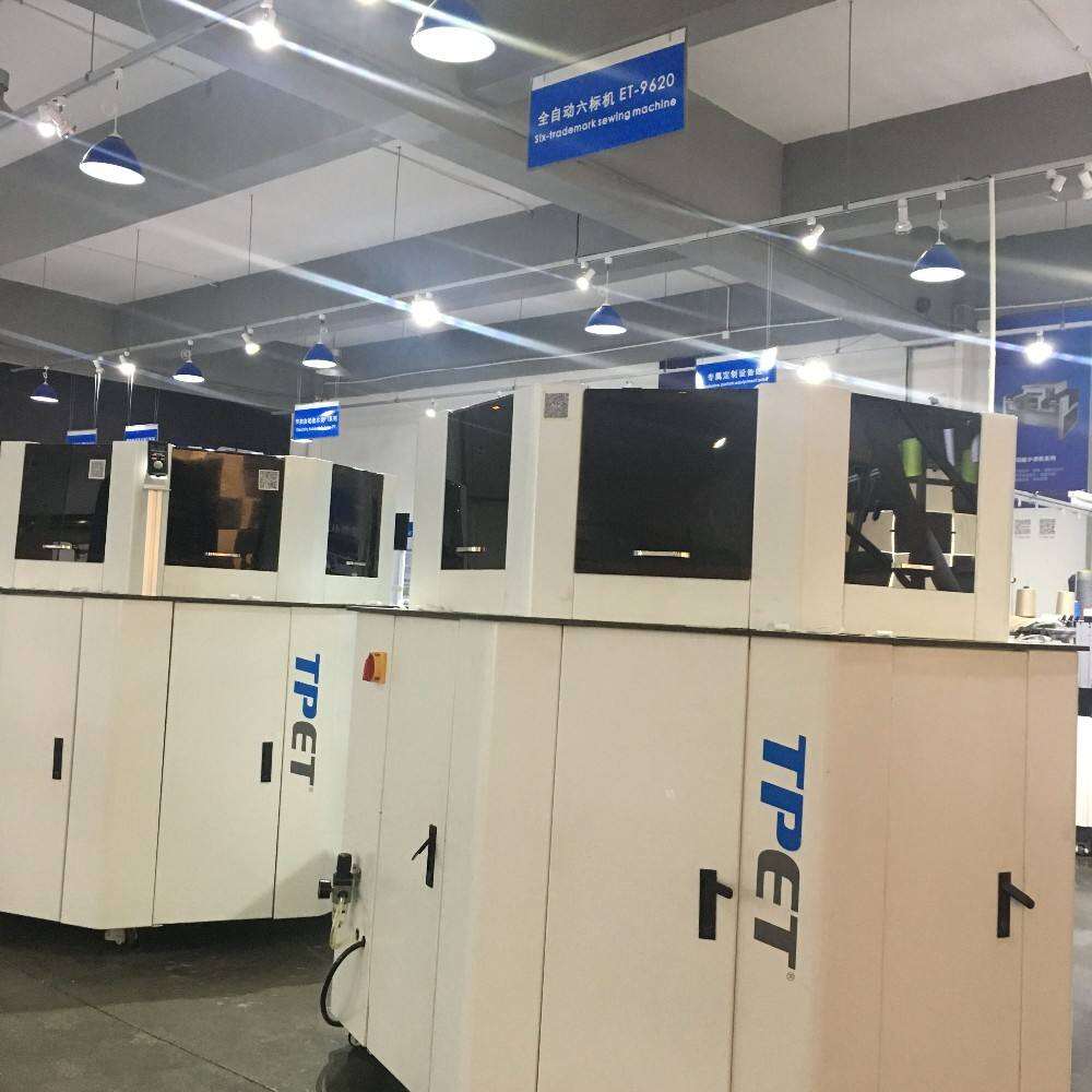 fully automatic label sewing machine 6 station rotary system et 9620 cs-4