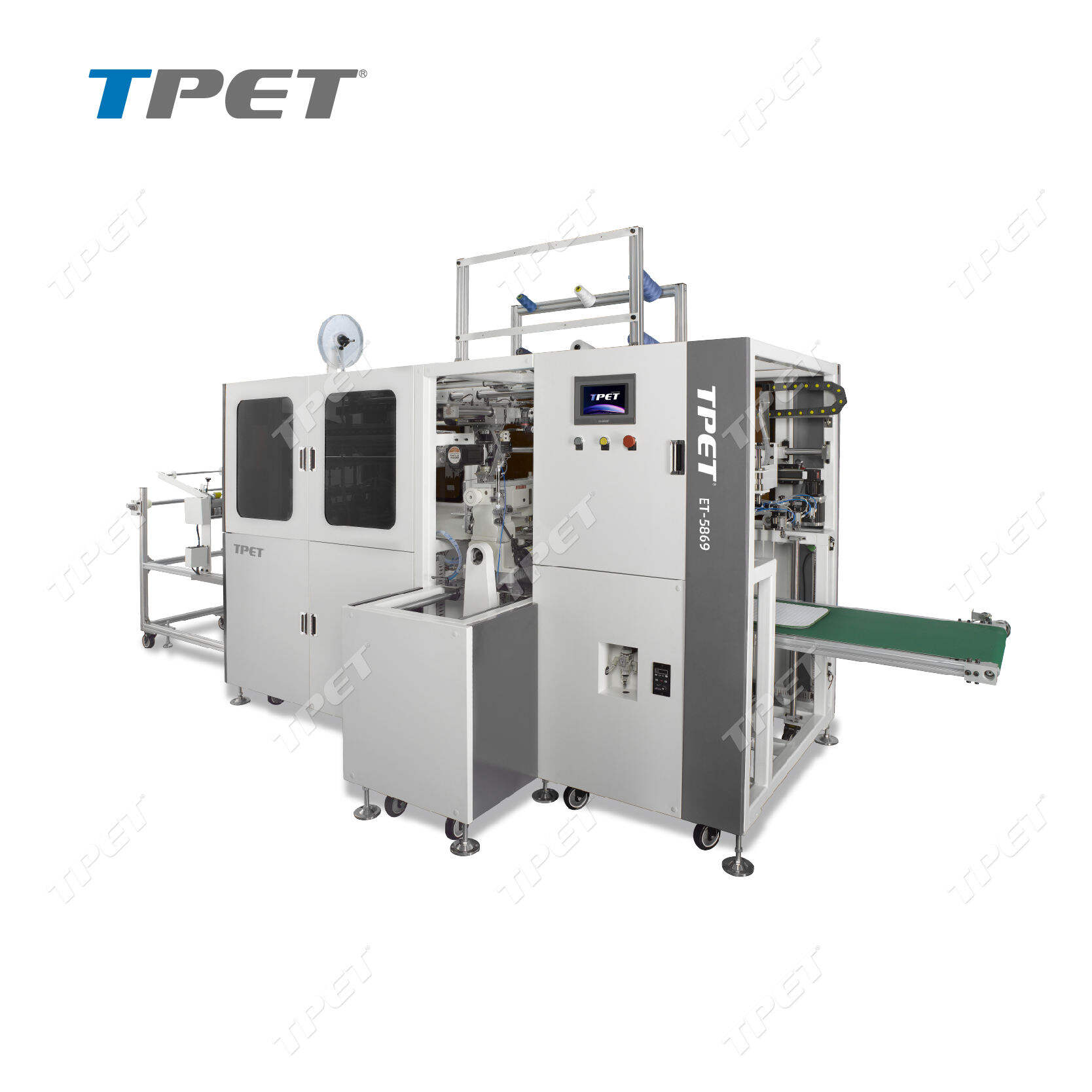 Fully Automatic Industrial Overlock Sewing Machine (4-Sided Rotary Overedging) ET-5869