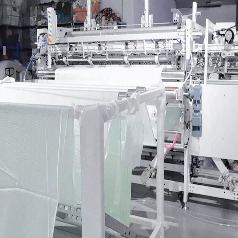 fully automatic shower curtain making machine 4 sided sewing et 2218 kz-1