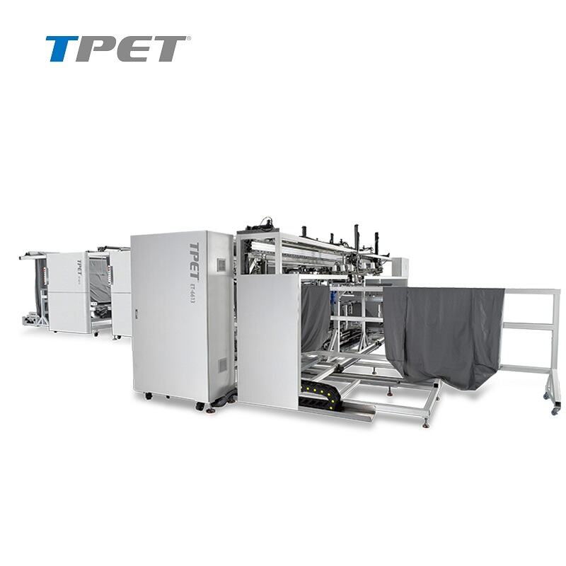 Mașină complet automată pentru coaserea de lenjerie de pat cu elastic (tăiere și coasere în cele 4 colțuri) ET-6613