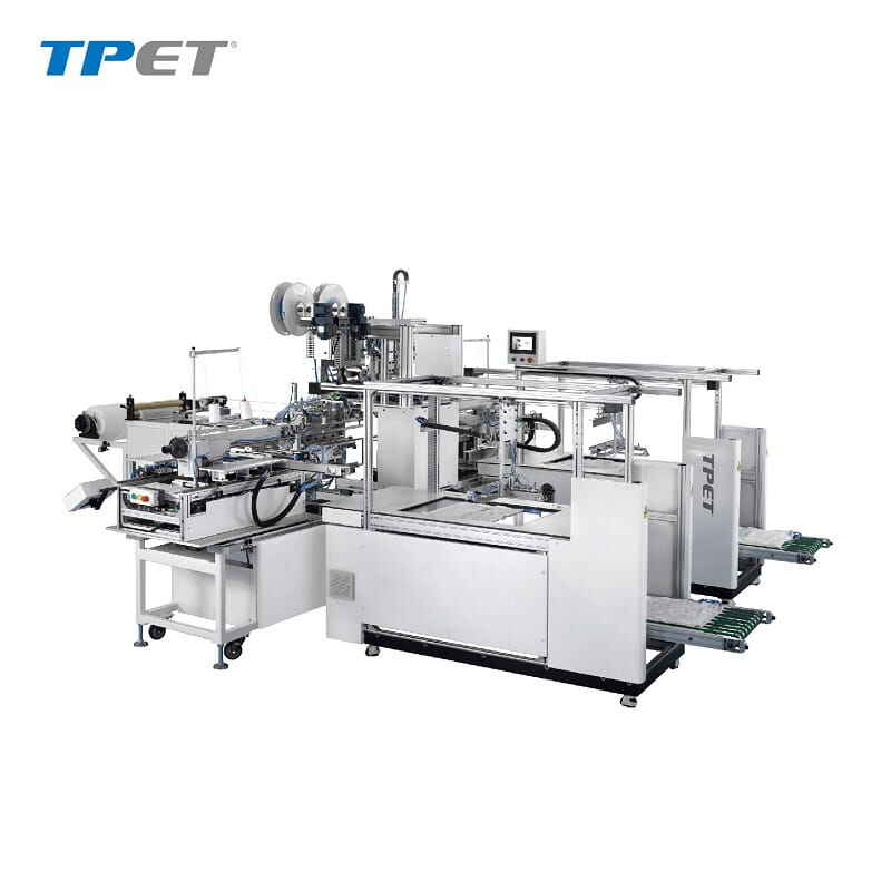 fully automatic gauze folding machine 1 to 2 medical gauze sewing line et 5856-2