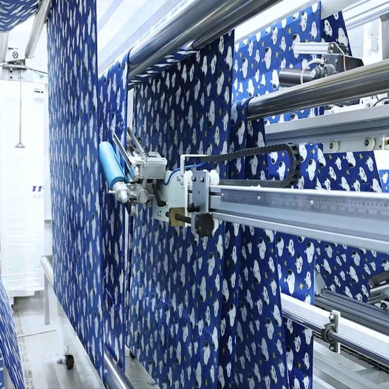 fully automatic 4 sided blanket production line et 5883-2