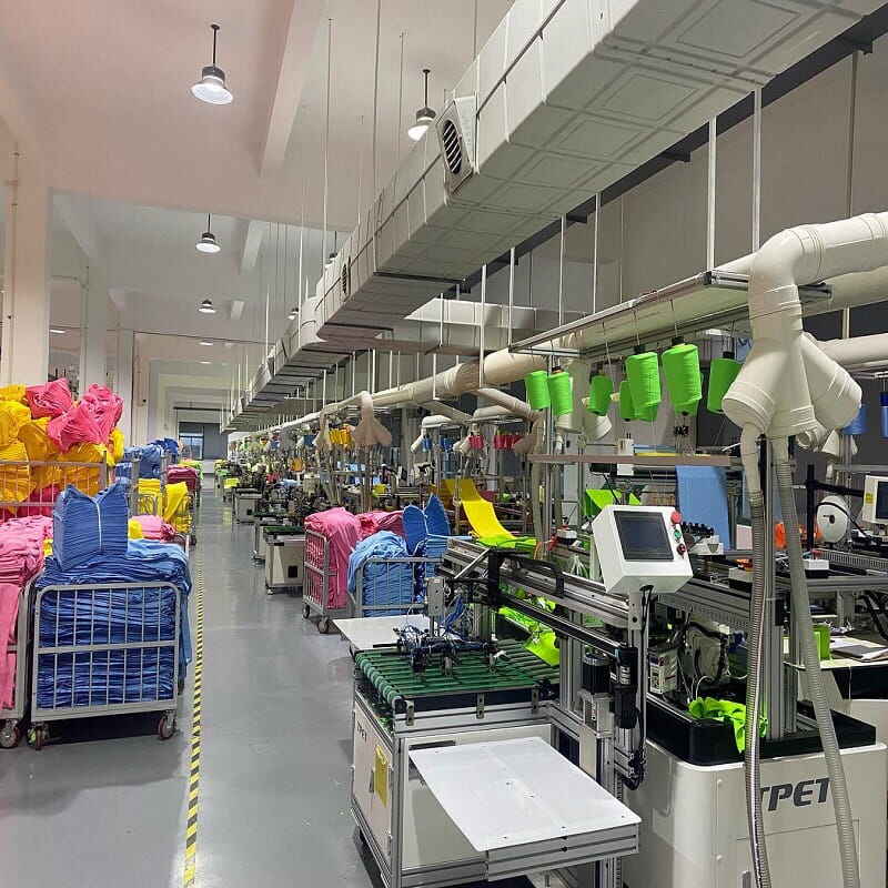 industrial automatic microfiber towel cross cutting overlock machine et 5811-1