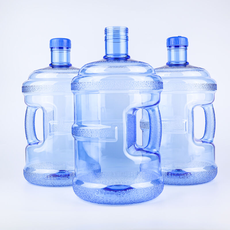 PET Drinking Water Bottle 2 Gallon 5L Custom Color Available Lightweight Food Grade Plastic Water Jug with Handle for Home Office