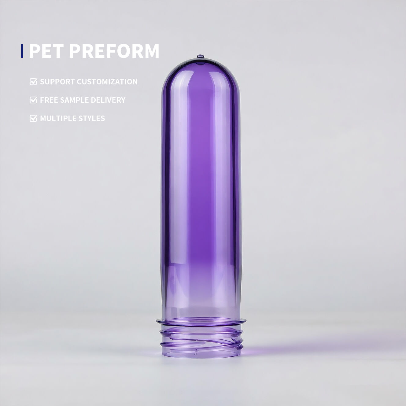 preforma in PET con collo da 48 mm, di alta qualità per lo stampaggio per soffiaggio di contenitori portatili per acqua da 5 L e 8 L