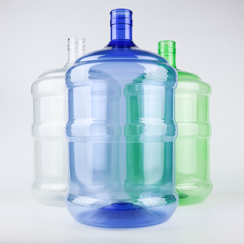 4 Gallon 5 Gallon PET Plastic Water Bottle Jug With Handle Custom Color Logo Printing For Water Dispenser