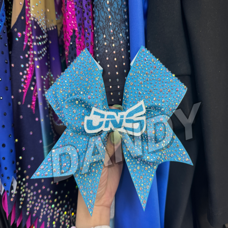 Hot Selling Cheer Bow with Rhinestones for Cheerleading Competition Wholesale Price Low Moq Available Sample
