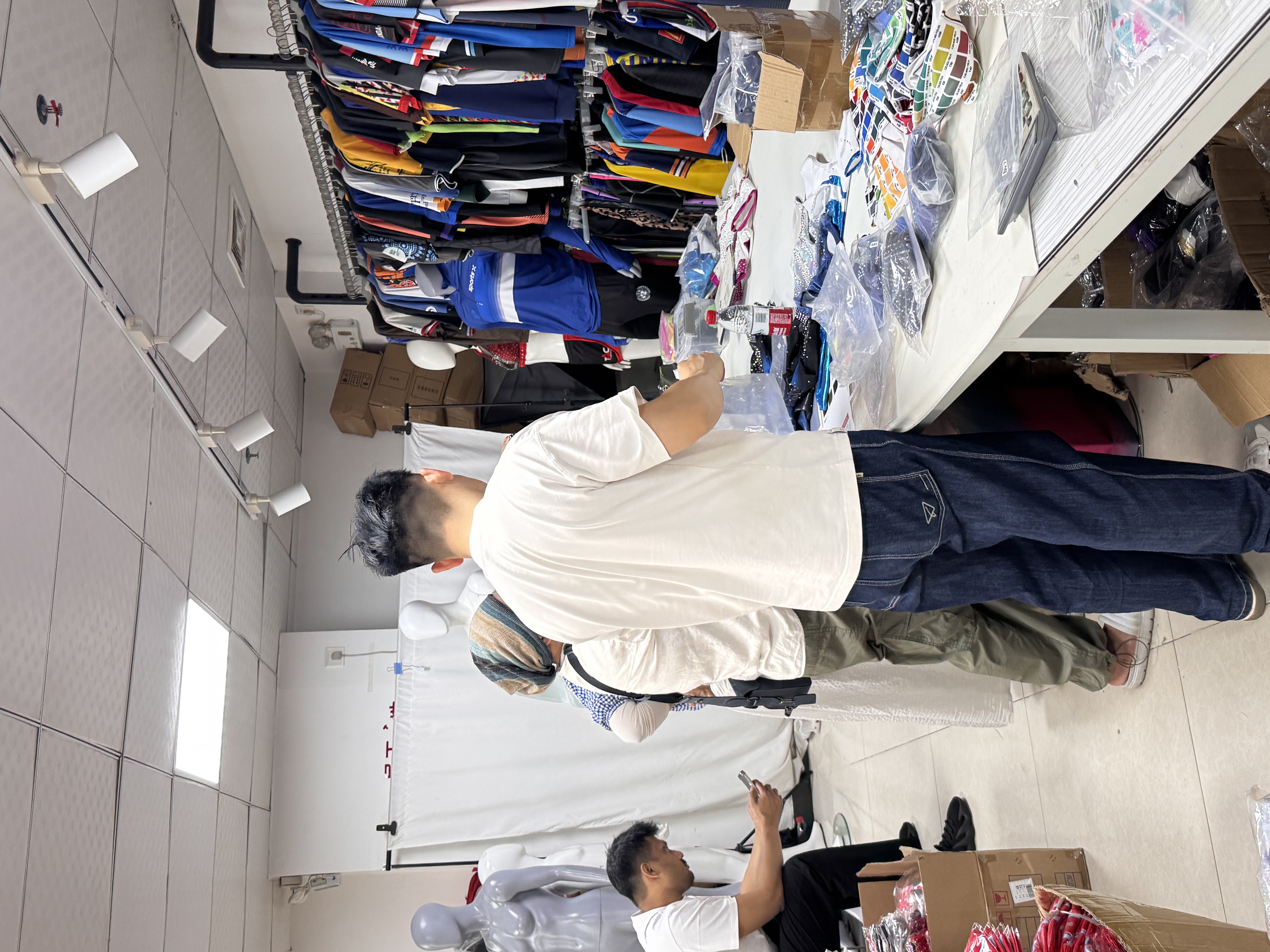 🌟 Malaysian Clients Visited Our Showroom for Gymnastics Wear Selection