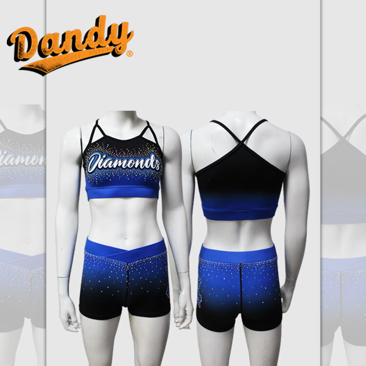Trendy Cheer Practice Outfit Custom Crop Top Shorts Skirt for Girls