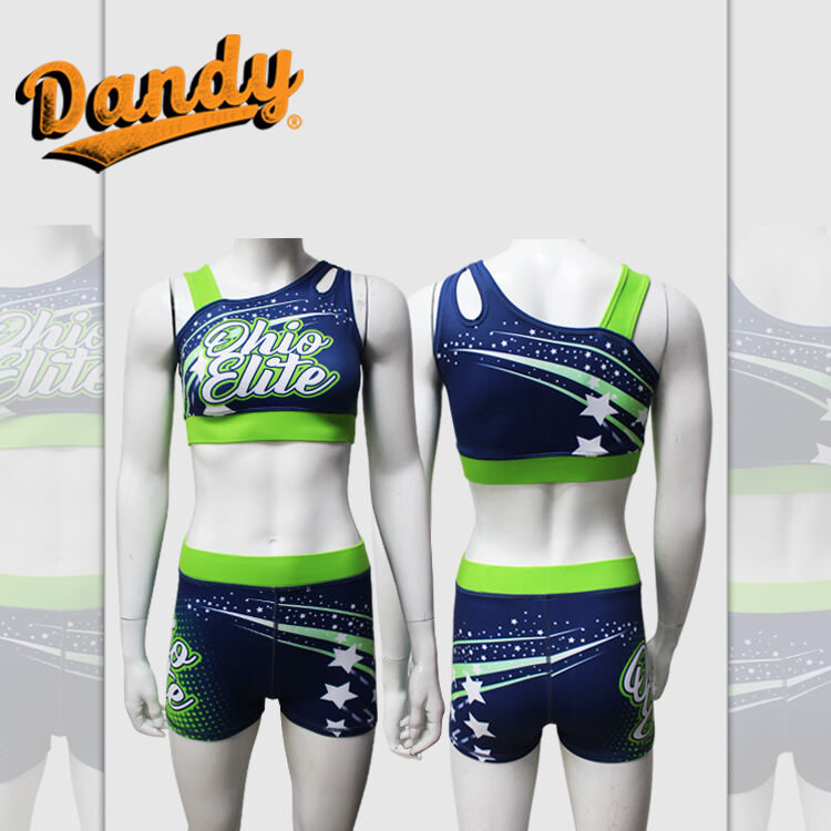 All Star Cheer Practice Crop and Short Sublimation Logo Free Mock Up