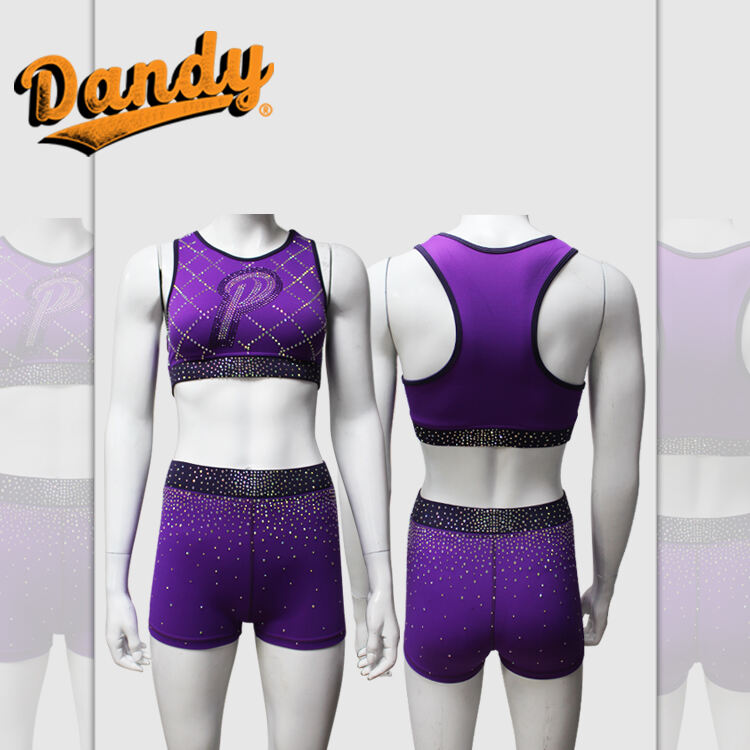 Custom Full Sublimation Crop Top and Shorts Custom Design Cheerleading Practice Wear