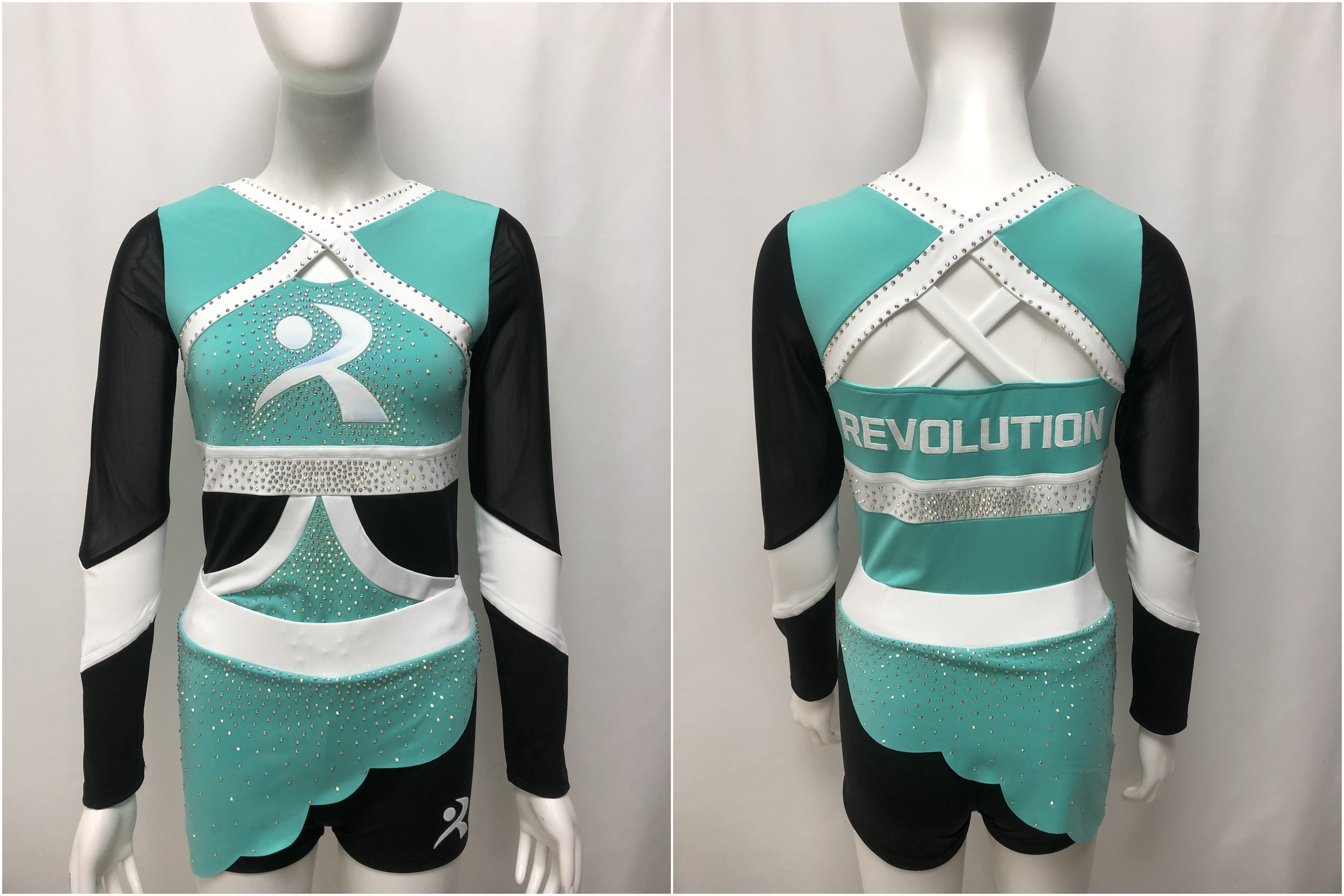 Show off team spirit with personalized cheerleading uniforms