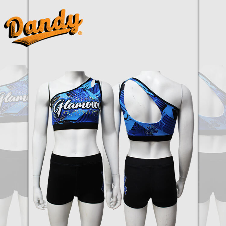 Modern Cheer Dance Uniform Full Sublimation Custom Crop Top shorts Skirt
