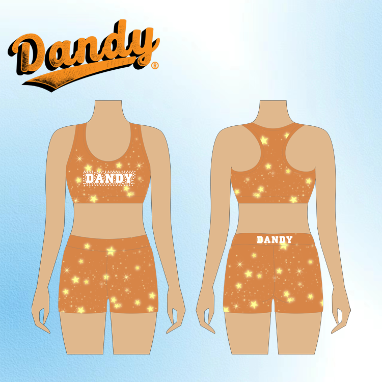 Customizable cheer practice attire options