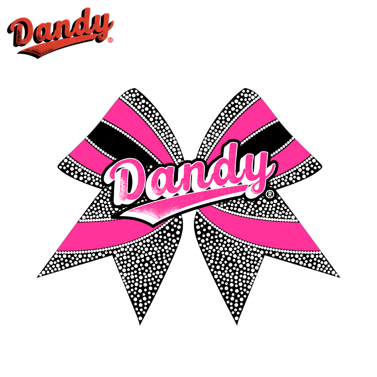 Stand out with our fashionable and beautiful rhinestone cheer bows