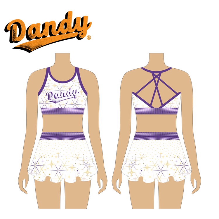 Custom Full Sublimation Cheer Practice Outfit Girls Dance Costume Cheerleading Practice Wear