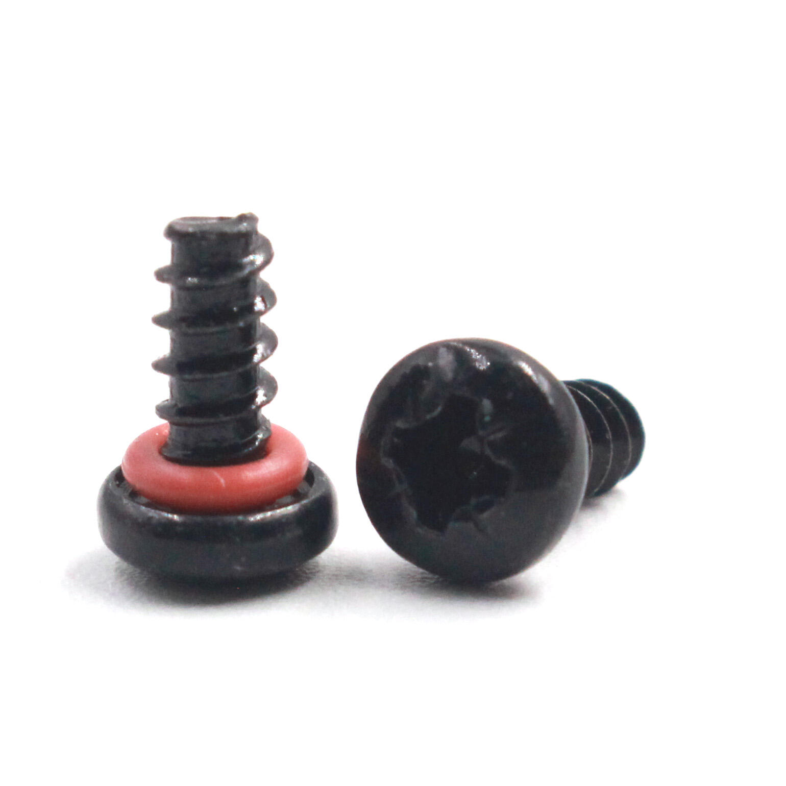 Vis de scellement à empreinte Torx ou fendue avec rondelle intégrée, revêtement noir personnalisé anti-démontage et résistant à la corrosion