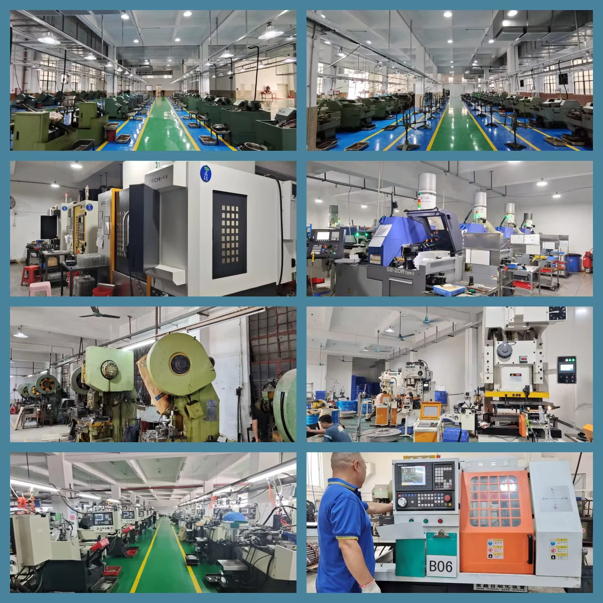 OEM  M2 M3 M4 M5 M6 M8 M10 Blue Nylok Thread Anti Loose Locked Screws Trox  Flat Countersunk Head  Anti-loosening Screw supplier