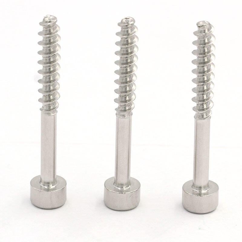 Specialtillverkade precisionskruvar 7 mm 10 mm 15 mm hållbara cylindriska huvudsexagonhålshalvgängade skruvar