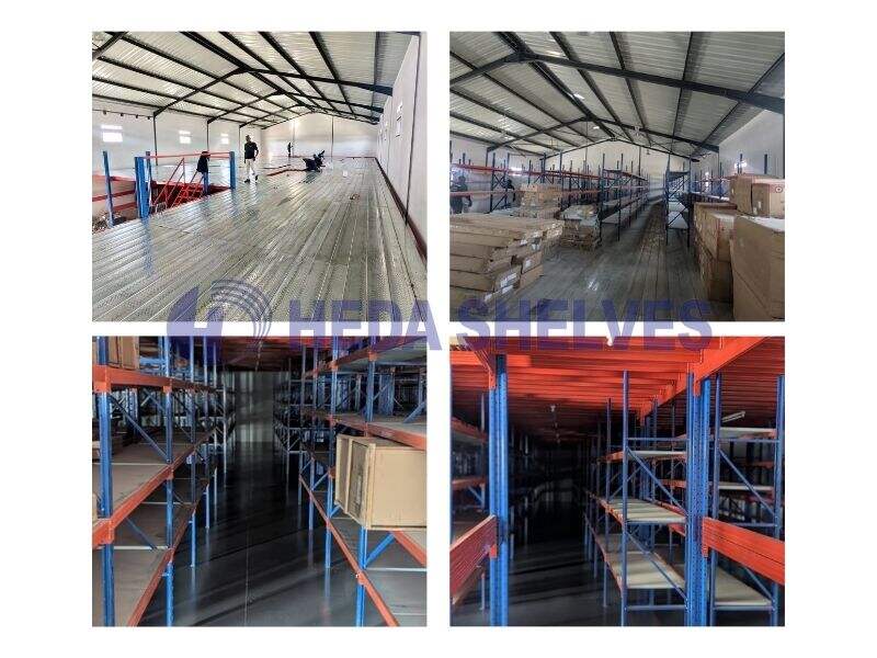 Mezzanine Floor & Medium Duty Shelving System in Zambia