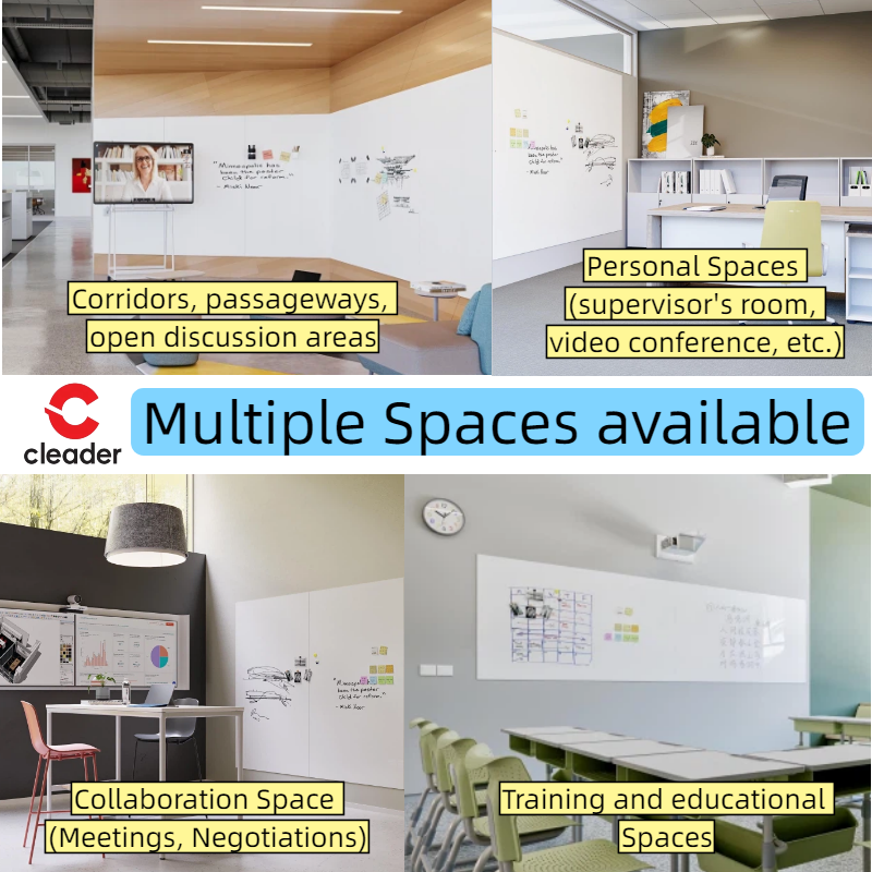 Easy Wall Mounted  or Moveable Erasable Magnetic Whiteboard for Office Use